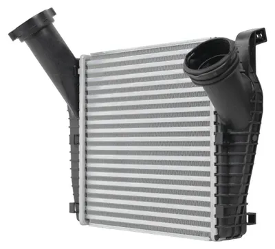 Immagine prodotto di Radiatore aria di sovralimentazione alette di raffreddamento saldate in alluminio 287 mm - 292 mm HELLA per VW TOUAREG e altri modelli