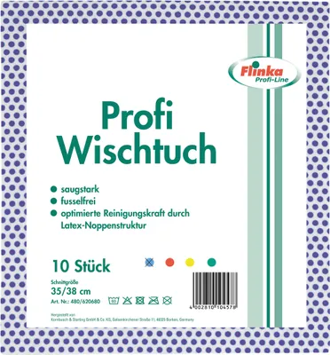 Obrázok produktu pre Profesionálne utierky 35x38 cm modré 10 ks