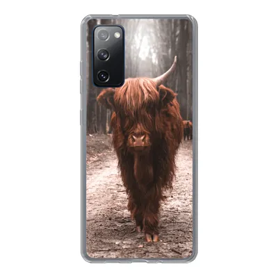 Produktbild von MuchoWow® Handyhülle Schutzhülle Hülle für Samsung Galaxy S20 FE Schottischer Hochländer - Wald - Kuh - Tiere - Natur Silikon Softcase Handy Hülle - Abdeckung