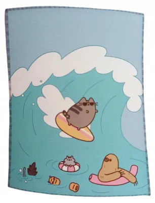 Produktbild von Carbotex Flanelldecke Pusheen Kuschelweich 130x160 cm
