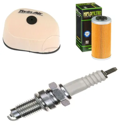 Image de Kit d'entretien pour Sherco SE 450 i Enduro 2012 : filtre à air, filtre à huile, bougie d'allumage de pamoto - Neuf
