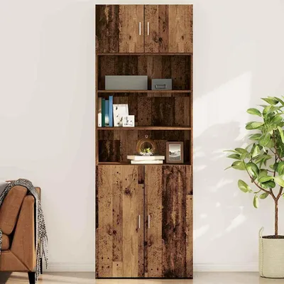 Produktbild von Cloris Wandschrank Altholz 80 x 42,5 x 40 cm Holzwerkstoff Kommoden NEU5556