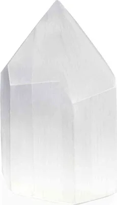 Produktbild von Selenit Sechseck Turm 4x2,5x6cm Kleiner Sechseck Turm für Meditation und Heilung