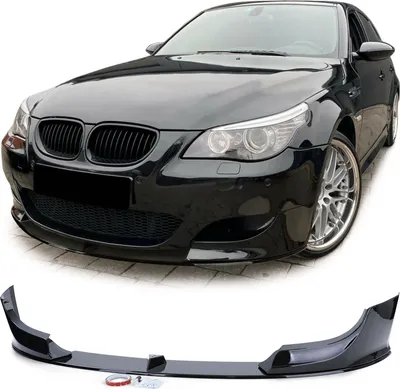 Produktbild von Sport Performance Frontspoiler Lippe Schwarz Glanz passend für BMW 5er E60 E61