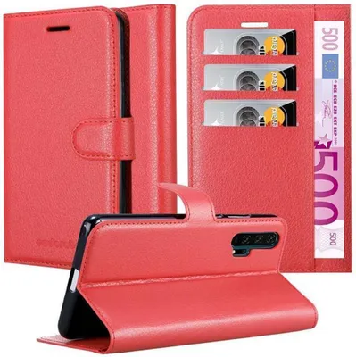 Obrázek produktu pro Cadorabo pouzdro pro Honor 20 PRO Protective Case in Red Pouzdro na mobil s magnetickým zavíráním