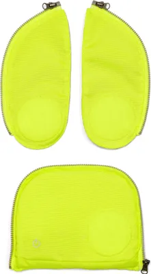 Produktbild von ergobag Zip-Tasche Schulranzen-Zubehör Fluo LED Zip-Set 3-teilig (Für Packs / Cubos / Cubo Lights Ab 2019 / 2020) Yellow gelb