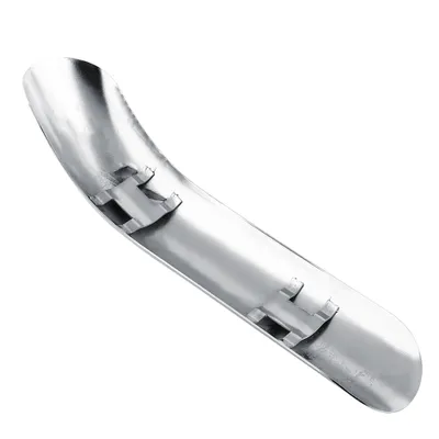 Zdjęcie produktu dla Stalowa osłona termiczna motocykla Zakrzywiona osłona rury wydechowej tłumika do Hondy Silver