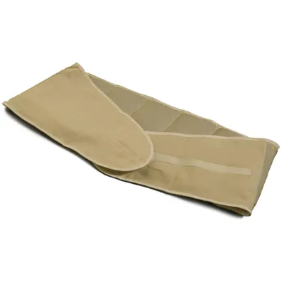 Produktbild von Wärme Körnerkissen - Großes Wärmekissen - Gürtel mit Klettverschluss für Rücken - Lenden. Rückenkissen - ca. 135cm lang - 7-Kammer - rohweiß - Weizenkornkissen