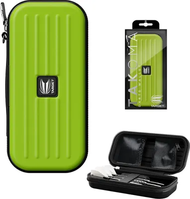 Produktbild von Target Darts Takoma Regular Dart Wallet Grün - EVA Etui für 3 Darts mit Zubehörfächern 18x8,5x5cm