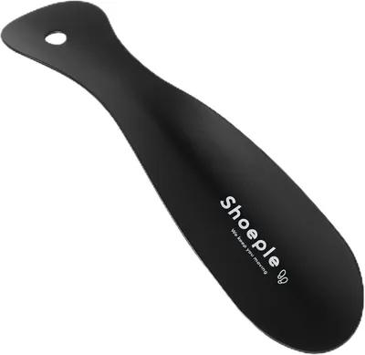 Imagen del producto de Ayudante para calzado de acero inoxidable, 18,5 cm, duradero, para facilitar la colocación y el descalzado