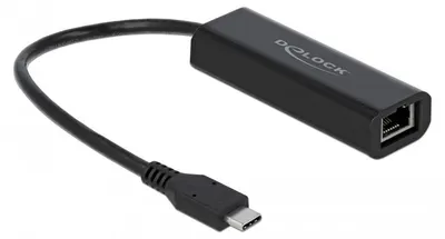 Obrázek produktu pro DeLOCK 66298, Kabel, USB typu C, Ethernet, 5000 Mbit/s, Černá