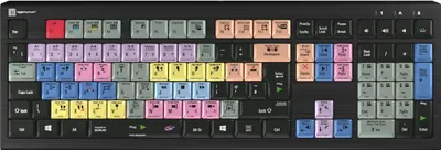 Immagine prodotto di Logickeyboard LKB-EDIUS-A2PC-UK Tastiera USB QWERTY UK Inglese Nero (LKB-EDIUS-A2PC-UK)