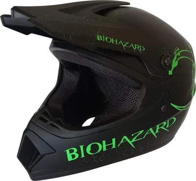 Produktbild von Crosshelm Helm Kinderhelm Motorradhelm Motocross Quad BIOHAZARD grün Größe S
