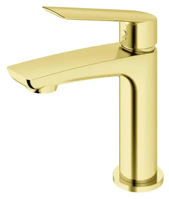 Immagine prodotto di Miscelatore per lavabo senza tappo di scarico, modello DESSO ORO, finitura oro