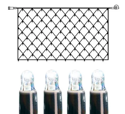 Produktbild von System LED 'LED Lichternetz 2x1m' 100 LED´s, kaltweiß, IP44