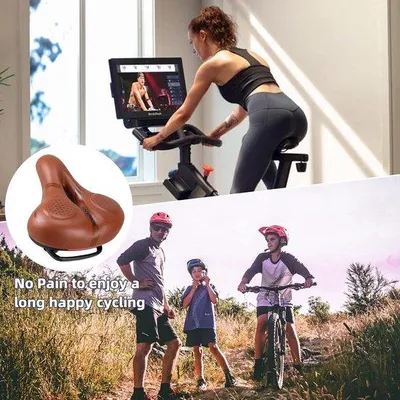 Produktbild von Famanu Fahrradsattel Ergonomisch Komfort - Schwarz/Braun