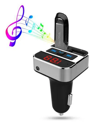 Image de FM transmitter s bluetooth připojením do auta, 2x USB + handsfree