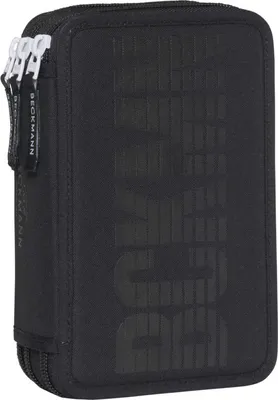 Produktbild von Beckmann 559232146, Weiches Federmäppchen, Polyester, Schwarz, Einfarbig, Reißverschluss, Kind