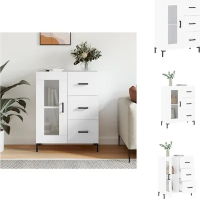 Immagine prodotto di vidaXL Credenza bianca 69,5x34x90 cm Materiale a base di legno - Credenze