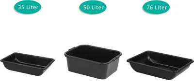 Produktbild von Set Auffangwannen 35 ltr. + 50 ltr. + 76 ltr. - 1 Stück
