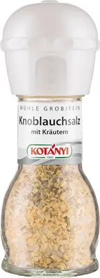 Obrázek produktu pro Kotanyi česneková mořská sůl kořeněné bylinky v mlýnku na koření 50g