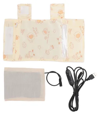 Produktbild von USB-Flaschenwärmer-Tasche mit 3 Temperaturstufen, tragbarer Milchflaschenwärmer mit Timer für Zuhause und unterwegs