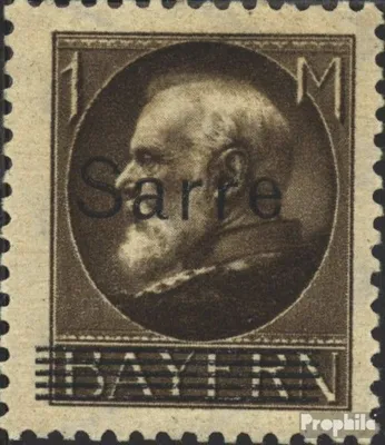 Produktbild von Briefmarken Saarland 1920 Mi 27 mit Falz Bayern mit Aufdruck