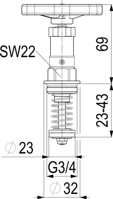 Immagine prodotto di Js Fettkammer-Ot Per Valvole Kfr Din3502, N.st.sp., Dn20, 3/4", Epdm