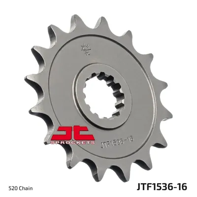 Image de Pignon 16 dents pas 520 type JTF1536 pour Kawasaki ZX-6R 600 636 Ninja
