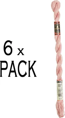Produktbild von 6x DMC Perlgarn Stärke 5, 15 m, 115AR/5-224, VPE