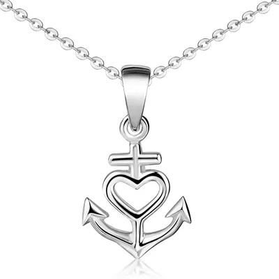 Produktbild von MATERIA by Matthias Wagner Glaube Liebe Hoffnung Anhänger für Halskette aus 925 Sterling Silber KA-92