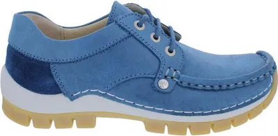 Produktbild von Wolky Halbschuh Seamy Fly 0470836-804, Fantastic Nubukleder, Atlantic-Blau, Fußbett zum Wechseln 40