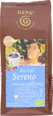 Produktbild von Gepa  Café Sereno mild und entkoffeiniert (250 g)