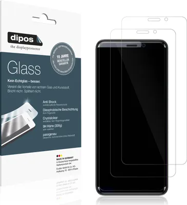 Produktbild von 2x Schutzfolie für Coolpad Cool Play 7C - Anti-Shock 9H Folie dipos Glass Kunststoffglas