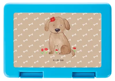 Produktbild von Mr. & Mrs. Panda Brotzeitbox Hund Dame - Hundeglück - Geschenk, Essensbox, Bentobox, Brotzeitdose, Vesperbüchse, Liebe, Hundeliebe, Liebenswert, Hunde, Sprüche, Bento Box