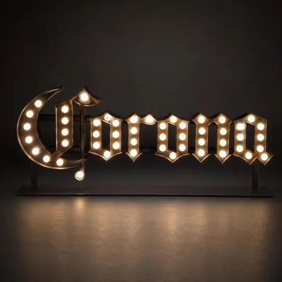 Produktbild von Corona Bier LED Leuchtreklame 82 cm | Metall Werbeschild für Bar, Küche & Partykeller