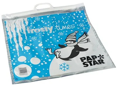Produktbild von 75 Tiefkühltragetaschen, LDPE 18 l 52 cm x 52 cm Frosty Times