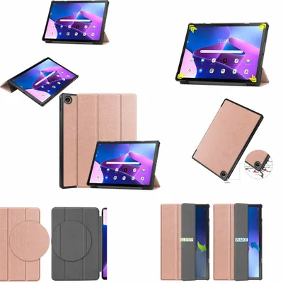 Obrázek produktu pro Pro Lenovo M10 Plus 2022 3rd Gen 3folt Wake UP Smart Cover Rose Pouzdro Pouzdro Pouzdro