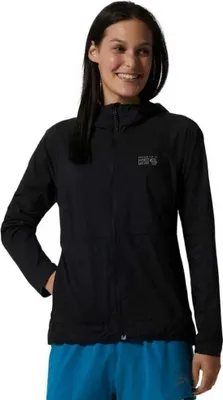 Produktbild von Mountain Hardwear New Kor Airshell Kapuzenpullover Schwarz S Damen Schwarz S