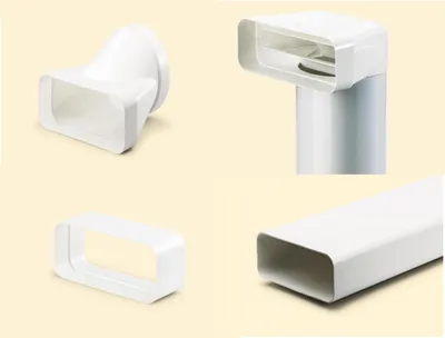 Produktbild von Naber flow 150 Flachkanal Set- 1, weiß  - Lüftungstechnik