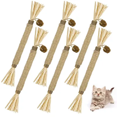 Kauwsticks Katzenspielzeug, 6 Stück, Matatabi, 22 cm