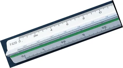 Produktbild von Dreikantmaßstab 311 30cm weiß Packung mit 10 Stück