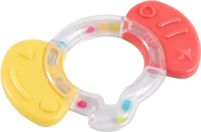 Immagine prodotto di Anello da dentizione per bambini, con superficie morbida, a forma di elefante, lavabile e riutilizzabile