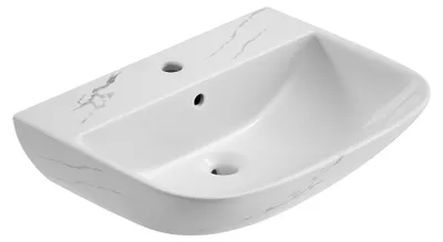 Produktbild von sanicomfort Waschbecken Rivo 60 cm marmor, Hänge Waschtisch aus Keramik