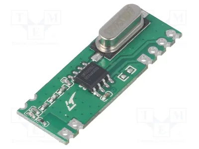 Image de 1 x Module : Récepteur RF AM -114dBm, 433,92 MHz, modulation OOK, 1,8 ÷ 3,6 VDC, RFM210LCF-433S1, module radiofréquence