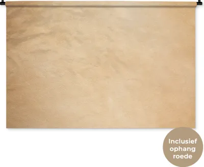Produktbild von MuchoWow® Wandteppich Wandbehang Leder - Strukturiert - Lederoptik - Beige 150x100 cm Tapisserie Dekoration Wandtuch - Waschbar - Tapisserien - Wand-Decke