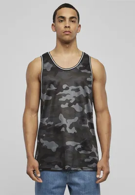 Obrázek produktu pro Pánské tílko Urban Classics Camo Mesh Tanktop darkcamo - 4XL