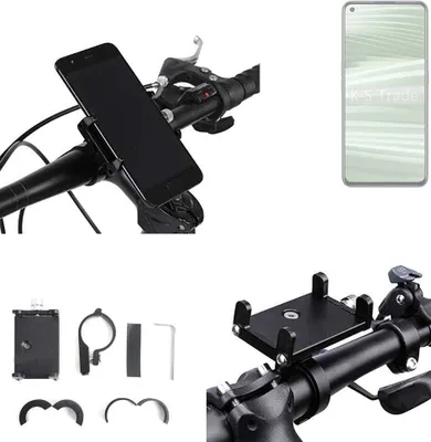 Produktbild von K-S-Trade Handyhalterung für das Fahrrad kompatibel mit Realme GT2 Pro Halter Lenkstange Fahrradhalterung Motorrad Bike Mount Befestigung Smartphone