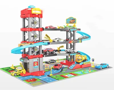 Produktbild von Wiky Vehicles Parkhaus 3 Etagen mit Aufzug Licht und Sound 64 Teile