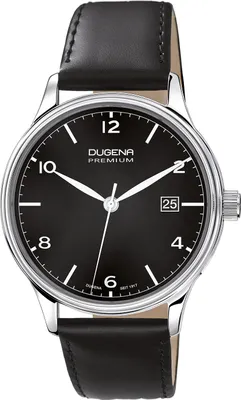 Produktbild von Dugena 7000248 Herren-Armbanduhr, Edelstahl-Gehäuse, Leder-Armband